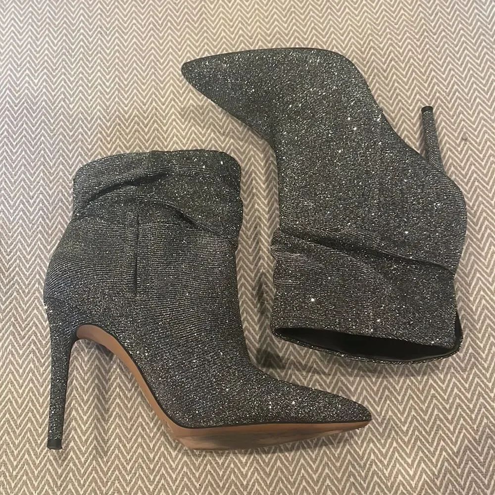 Jessica Simpson Lalie Shimmer Pointed Boots